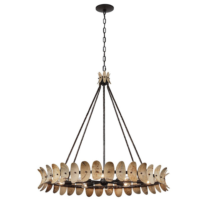 Savoy House Monarch 8Lt Chandelier, Champagne Mist/Coconut Shell