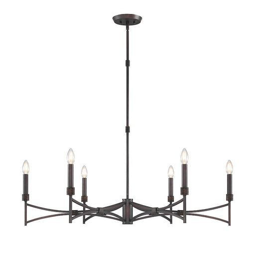 Savoy House Gardner 6 Light Chandelier, Champagne Mist - 1-8166-6-26