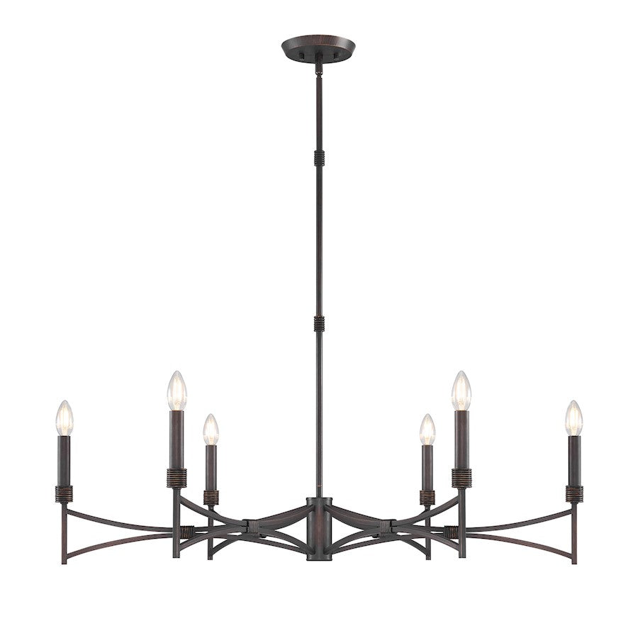 Savoy House Gardner 6 Light Chandelier, Champagne Mist - 1-8166-6-26