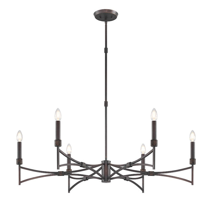 Savoy House Gardner 6 Light Chandelier, Champagne Mist