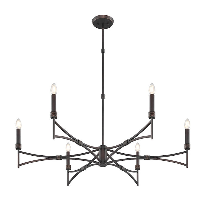 Savoy House Gardner 6 Light Chandelier, Champagne Mist