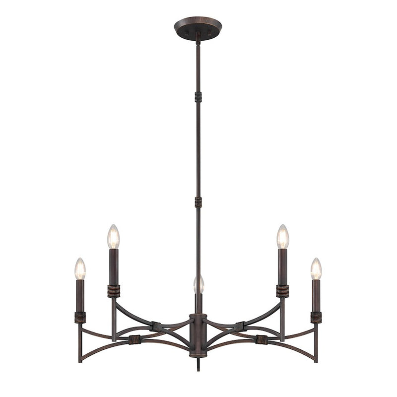 Savoy House Gardner 5 Light Chandelier, Champagne Mist