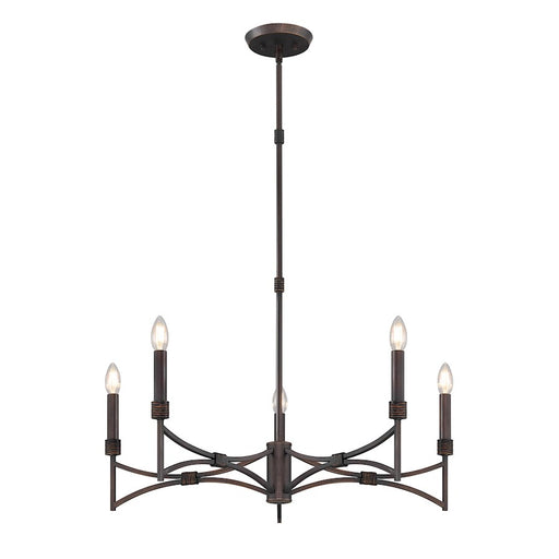 Savoy House Gardner 5 Light Chandelier, Champagne Mist