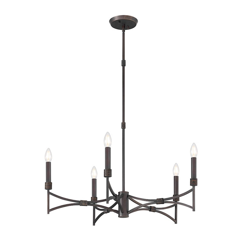 Savoy House Gardner 5 Light Chandelier, Champagne Mist