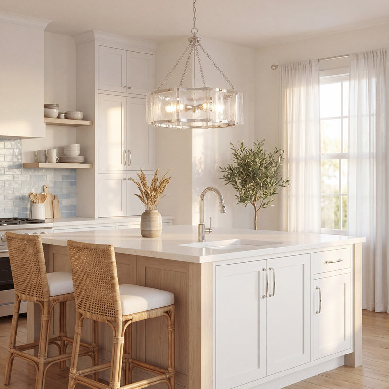 Savoy House Genry 5-Light Pendant, Polished Nickel