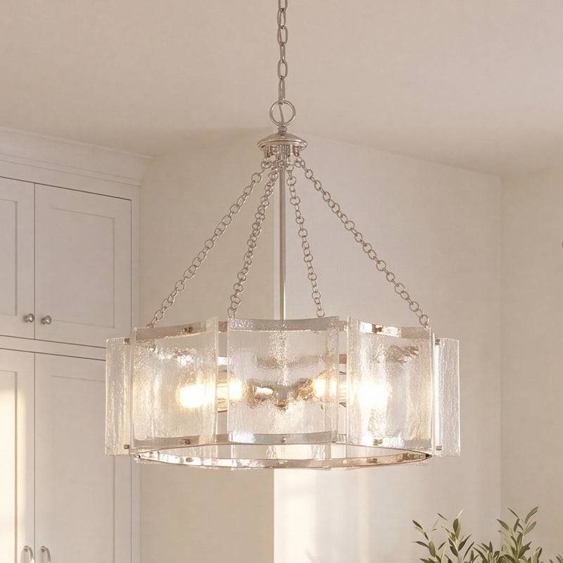 Savoy House Genry 5-Light Pendant, Polished Nickel