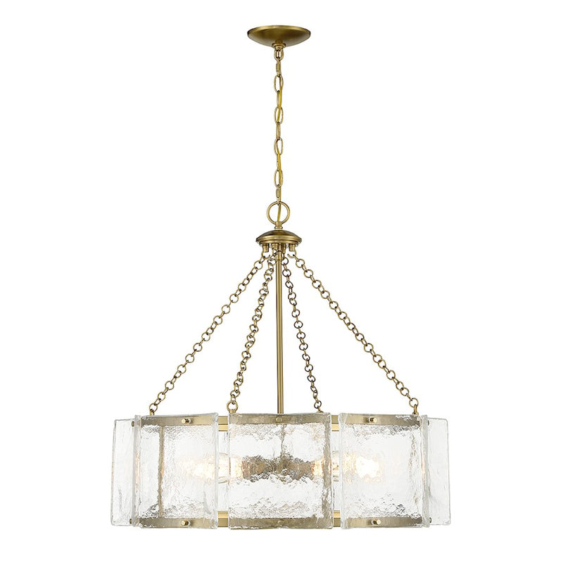 Savoy House Genry 5-Light Pendant, Warm Brass