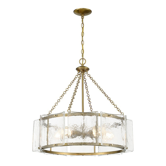 Savoy House Genry 5-Light Pendant, Warm Brass