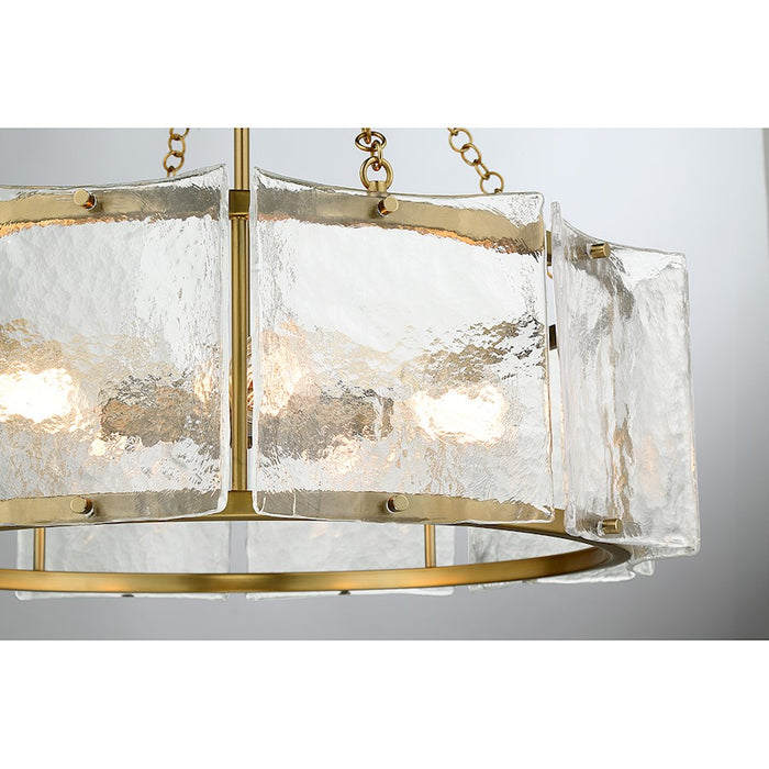 Savoy House Genry 5-Light Pendant, Warm Brass