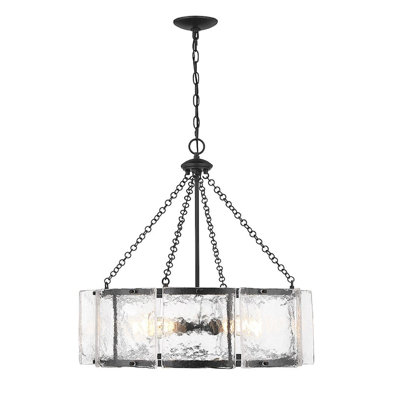 Savoy House Genry 5-Light Pendant, Matte Black