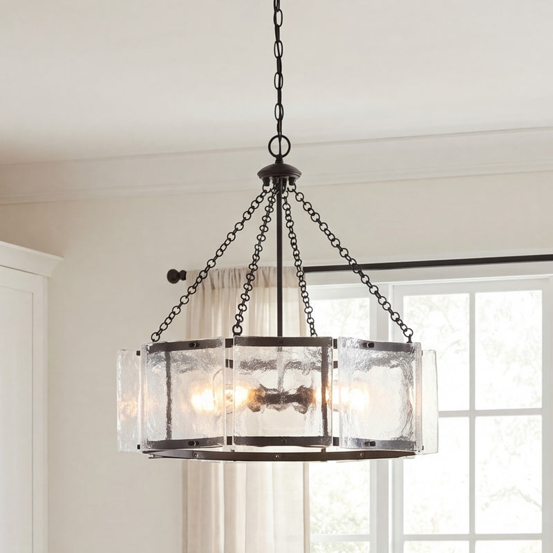 Savoy House Genry 5-Light Pendant, Matte Black