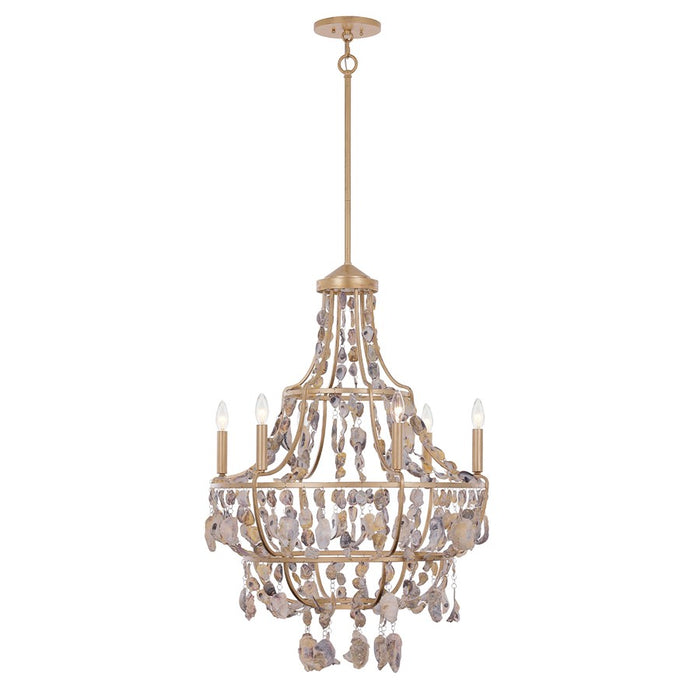 Savoy House Leanne 6 Lt Chandelier, Chandon - 1-8403-6-342