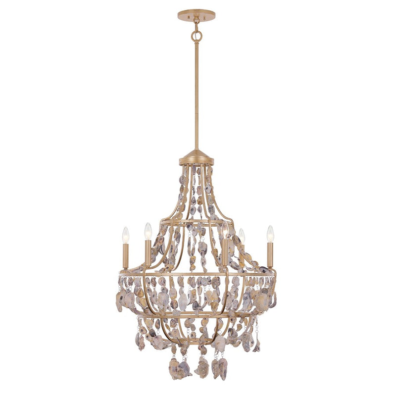 Savoy House Leanne 6 Lt Chandelier, Chandon