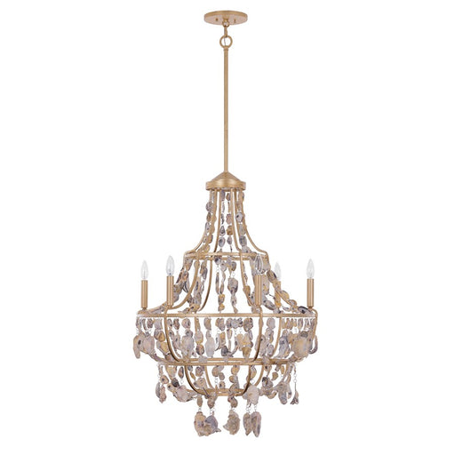 Savoy House Leanne 6 Lt Chandelier, Chandon