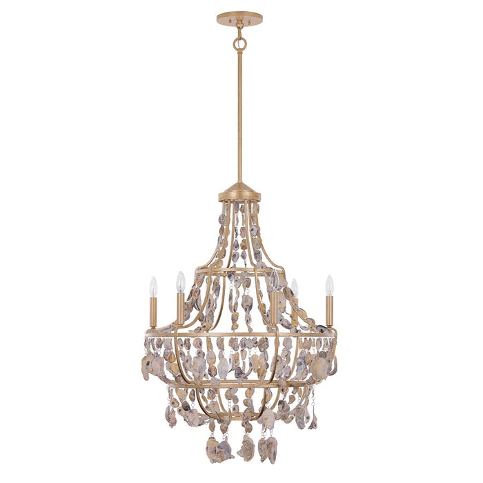 Savoy House Leanne 6 Lt Chandelier, Chandon