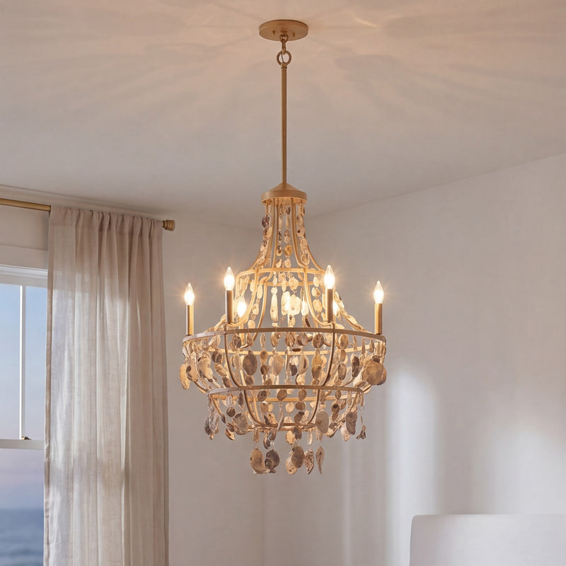 Savoy House Leanne 6 Lt Chandelier, Chandon