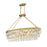 Savoy House Windham 8-Light Linear Chandelier, Warm Brass