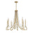 Savoy House Helen Chandelier, Warm Brass/Frosted
