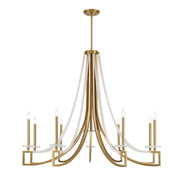 Savoy House Helen 9-Light Chandelier, Warm Brass - 1-8805-9-322