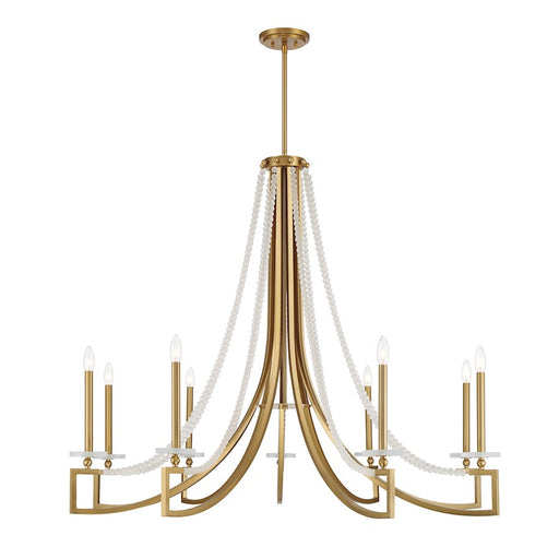 Savoy House Helen 9-Light Chandelier, Warm Brass - 1-8805-9-322