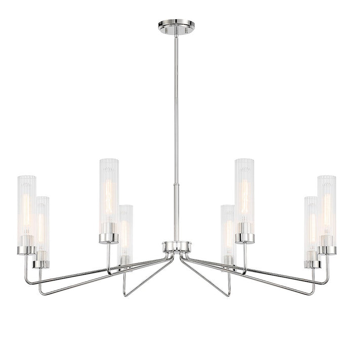 Savoy House Baker 8-Light Chandelier, Polished Nickel