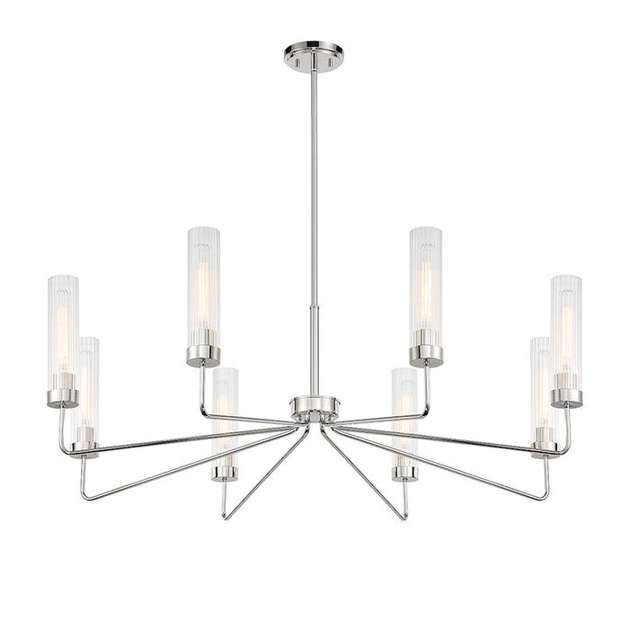 Savoy House Baker 8-Light Chandelier, Polished Nickel