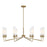 Savoy House Baker 8-Light Chandelier, Warm Brass - 1-8860-8-322