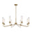 Savoy House Baker 8-Light Chandelier, Warm Brass