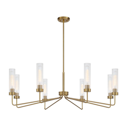 Savoy House Baker 8-Light Chandelier, Warm Brass
