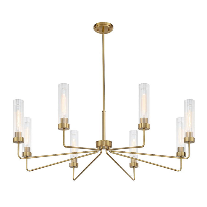 Savoy House Baker 8-Light Chandelier, Warm Brass