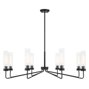 Savoy House Baker 8-Light Chandelier, Matte Black - 1-8860-8-89