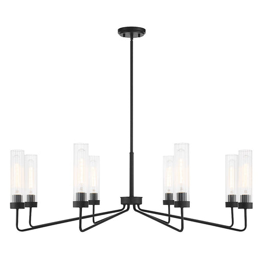 Savoy House Baker 8-Light Chandelier, Matte Black - 1-8860-8-89