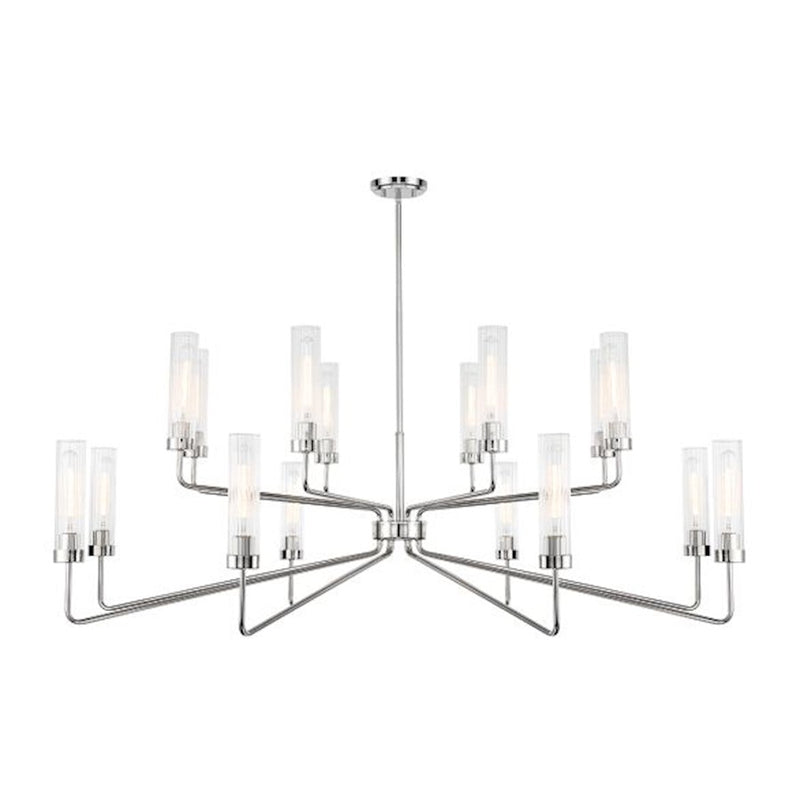Savoy House Baker 16-Light Chandelier, Polished Nickel - 1-8862-16-109