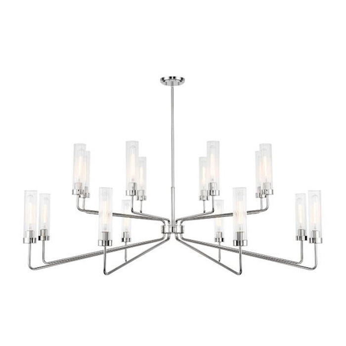 Savoy House Baker 16-Light Chandelier, Polished Nickel - 1-8862-16-109