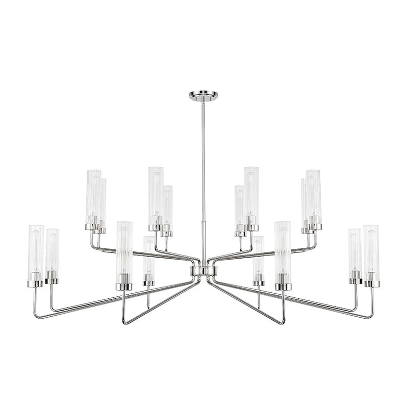 Savoy House Baker 16-Light Chandelier, Polished Nickel