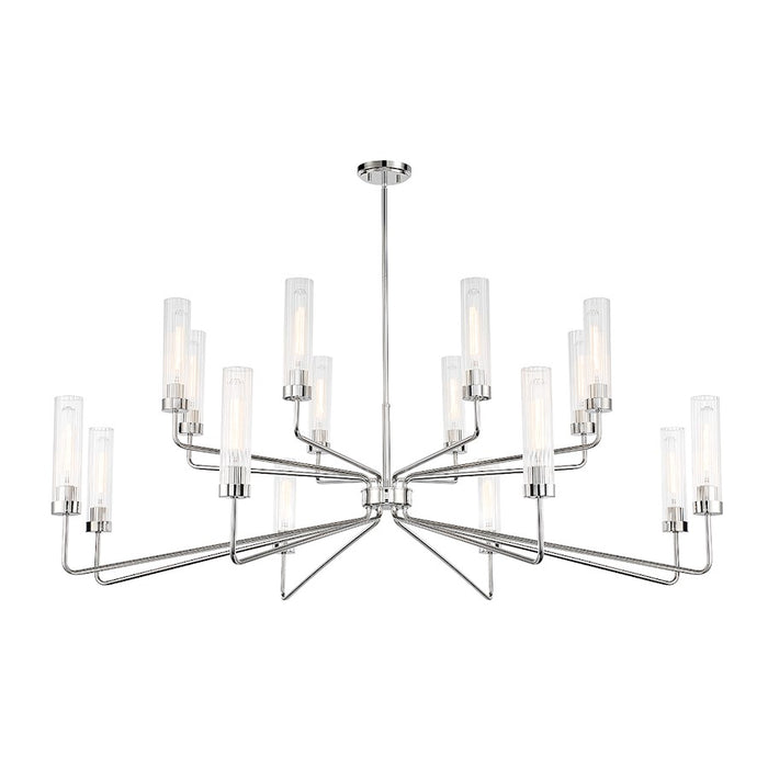 Savoy House Baker 16-Light Chandelier, Polished Nickel