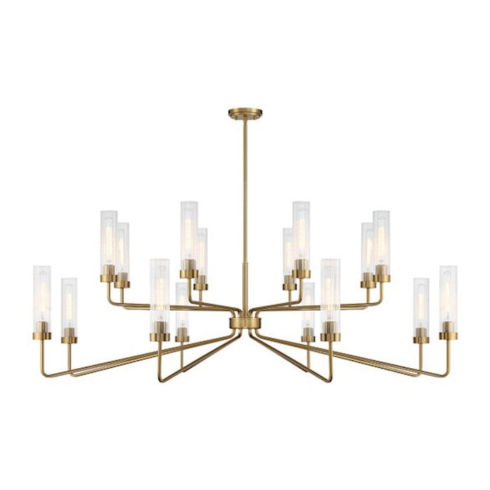 Savoy House Baker 16-Light Chandelier, Warm Brass - 1-8862-16-322