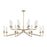 Savoy House Baker 16-Light Chandelier, Warm Brass