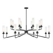 Savoy House Baker 16-Light Chandelier, Matte Black - 1-8862-16-89