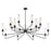 Savoy House Baker 16-Light Chandelier, Matte Black