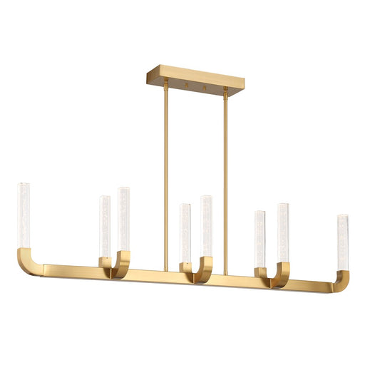 Savoy House Del Mar 8Lt Linear Chandelier, Brass/Seeded - 1-8951-8-322