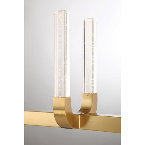 Savoy House Del Mar 8-Light LED Linear Chandelier, Warm Brass