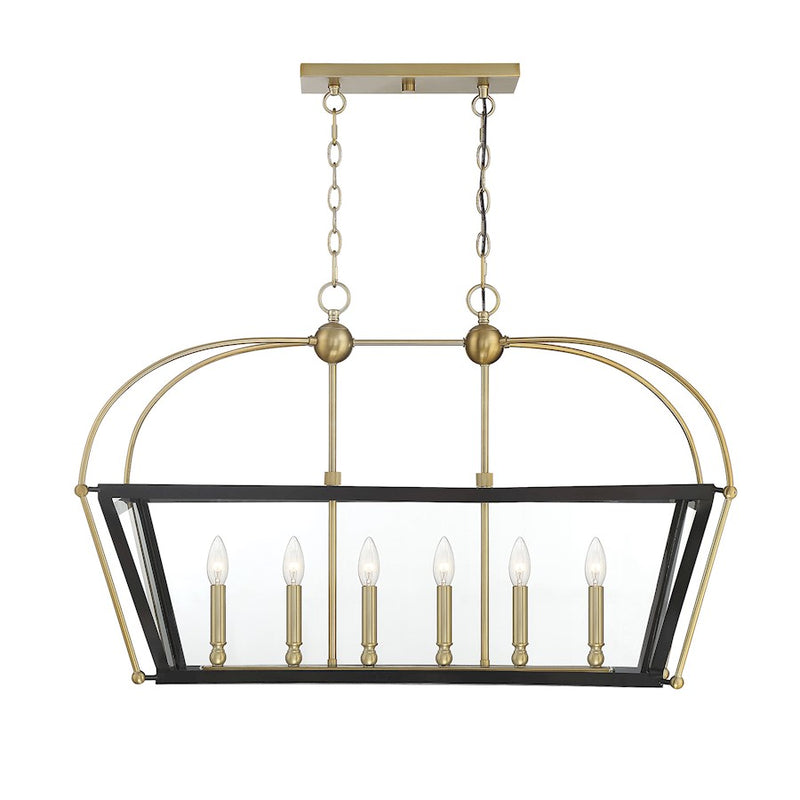 Savoy House Dunbar 6 Light Linear Chandelier