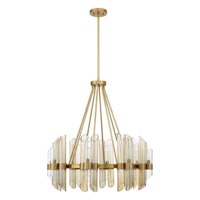 Savoy House Biltmore 8-Light Chandelier, Warm Brass