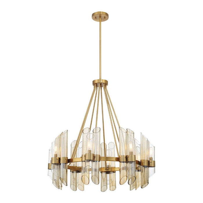 Savoy House Biltmore 8-Light Chandelier, Warm Brass