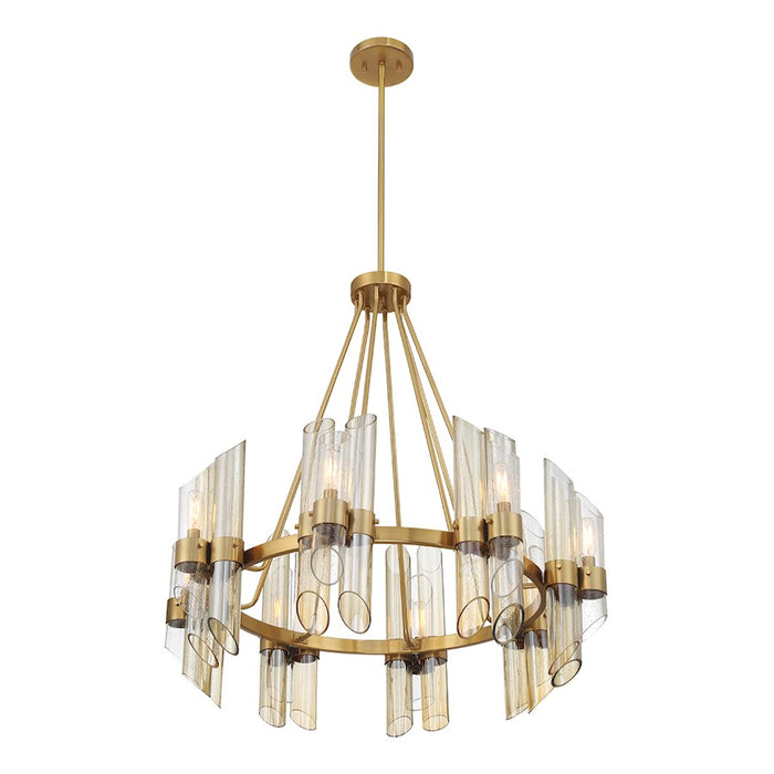 Savoy House Biltmore 8-Light Chandelier, Warm Brass