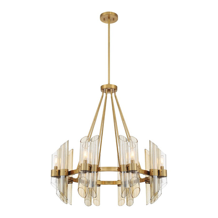 Savoy House Biltmore 8-Light Chandelier, Warm Brass