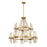 Savoy House Biltmore 12-Light Chandelier, Warm Brass