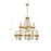 Savoy House Biltmore 12-Light Chandelier, Warm Brass