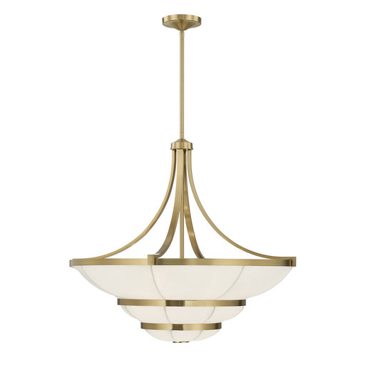Savoy House Constantine 4Lt Chandelier, Sheer, Warm Brass - 1-9152-4-322